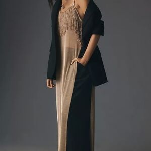 Anthropologie Metallic Gold Tunic